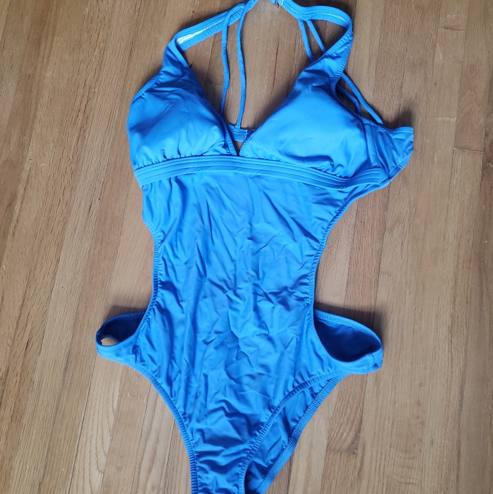 Baby blue swim suit
